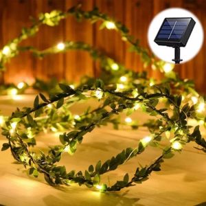 Solar Lights Maple Leaf Fairy Lights 5M 50LEDs Waterproof Outdoor Garland Solar Lamp Christmas for Garden Decoration