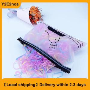 【Local shipping】 1000pcs Girls Colourful Disposable Rubber Band Elastic Hair Bands Headband Children Ponytail Holder Bands For Kids Accessories