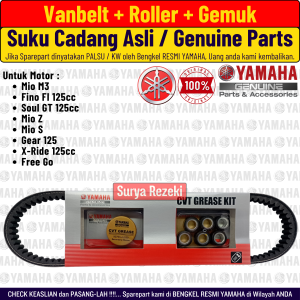 Vanbelt Set Roller Mio M3 Z S Soul GT Gear Xride Freego Fino Fi 125 Original Yamaha Genuine Parts