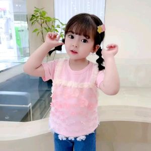 Setelan Joger Hoodie Manik & Pakaian Anak Perempuan Impor