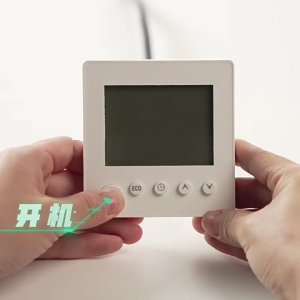 ปั๊มควบคุมความร้อนเทอร์โมสตัทแบบไม่สามารถตั้งโปรแกรมได้จอ LCD ขนาดใหญ่ใช้งานง่ายเพื่อให้อ่านอุณหภูมิและความชื้นได้ง่าย