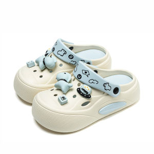 Free Shipping Cute Little Pony Clogs For Women Suitable For Summer Students Indoor And Outdoor Wear Thick-Soled Non-Slip And With A Closed-Toe Design Perfect For The Beach