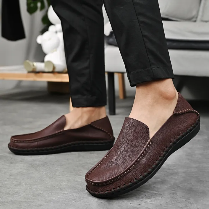 Hush%20Puppies%20Men's%20Shoes%20Leather%20Shoes%20Men%20Slip-Ons%20Loafers%20Plus%20Size%2046%2047%20-%20Image%208