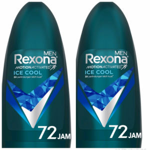 Rexona Men Deodorant Roll On Antiperspirant Ice Cool Deodoran 45Ml - Isi 2 dan isi 1
