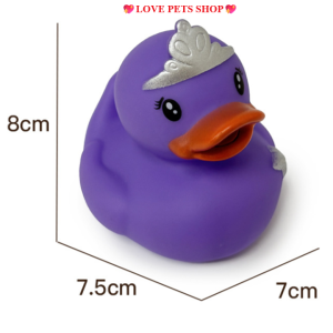 Đồ chơi vịt hoạt hình cho trẻ em và chó mèo dài 8cm (mẫu mới) - Love Pets Shop