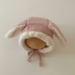 Fleece Rabbit Ear Hat Cute Winter Ear Protection Hat Soft Thick Baby Beanie Cap Toddler