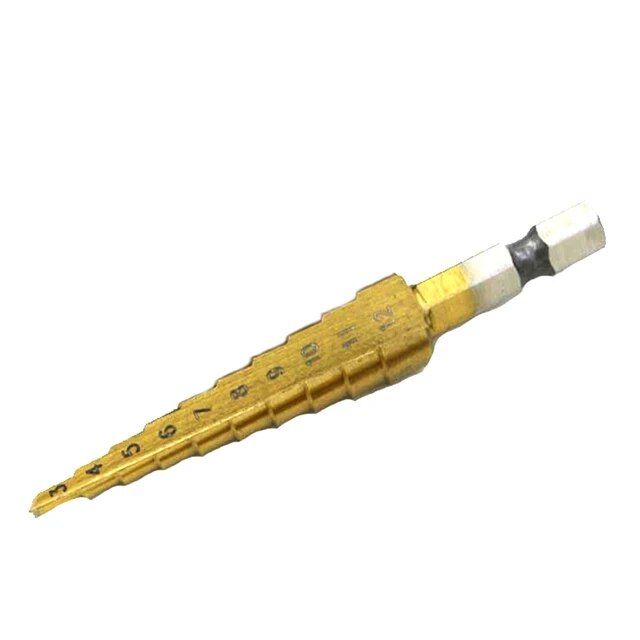 Hss Drill Bit Steel Step 3-12mm 4-12mm 4-20mm Straight Groove Step 