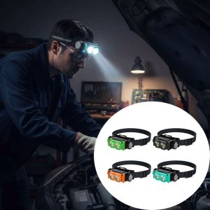NEWTAP Power Display LED Headlamp with Headband Rechargeable Waterproof Head Lamp  Hands Free Super Bright Headlight Outdoor Camping