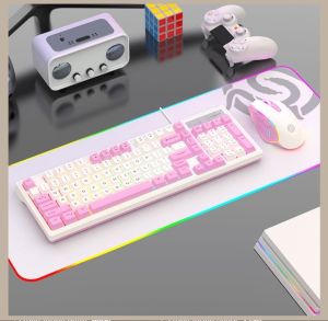 Bộ bàn phím và chuột có dây K-SNAKE KM800 chuyên game thiết kế phím mini size với bản phối màu sắc mới lạ kèm led 7 màu