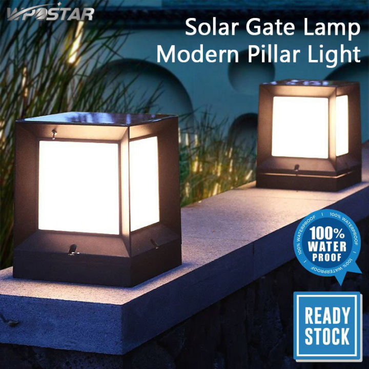 Solar gate deals pillar lights