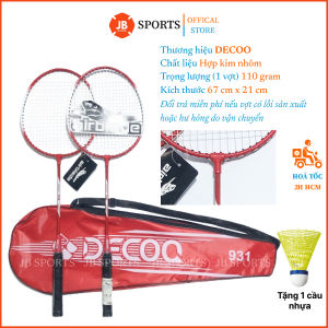 Bộ Vợt Cầu Lông Chính Hãng (2 Vợt) DECOO 91 Cặp Vợt Cầu Lông Nhẹ Dành Cho Học Sinh Và Tập Chơi