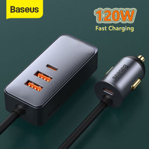 Baseus 120W USB C Car Charger QC 4.0 PD 3.0 Fast Charger USB Type-C Charger for iPhone 14 13 Pro Max 12 Pro Max Samsung Huawei Vivo Oppo Xiaomi Portable USB Car Charger