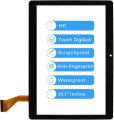 New for 10.1" Dragon Touch K10 Tablet Screen Replacement Camera Hole 12CM Touchscreen Panel Digitizer Parts Kits with Adhedive Tape + Repair Tools (Not LCD Display) (Black). 
