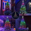 Smart Christmas Tree Lights with Ring Indoor Outdoor, 6.6FTx16 String 320 LED APP & Remote Control DIY Color Changing Christmas Tree Ring Lights Timing Music Sync for Christmas Tree Decorations. 