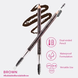 VIVA Red-A Pensil Alis Tahan Air dengan Spoolie & Sharpener - (Tersedia 3 Varian Warna)