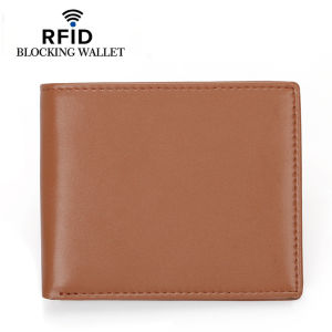 AE New model of genuine leather mens wallets exclusively for Russia is a hot seller RFID Anti-theft multi-color short wallet