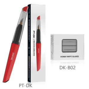 DSPIAE PT-DK Precision Hobby Knife ABS with 20pcs Narrow Blades Model Making Tool Set for GK Hobby DIY Tool Anti Slip Roll Craft Knife