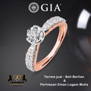 Cincin Berlian Certified GIA Semanggi Wanita - SMG 1974