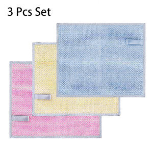 3/6 Pcs 2-Sided Stainless Steel Wire Dishcloth – Non-Scratch Kitchen Cleaning Cloth for Dishwashing Rags-152c4c8b