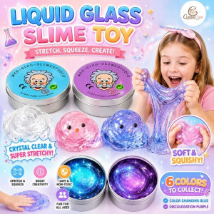 CuddleCove Liquid Glass Color-changing Slime Non-Newton Fluid Child Safety Decompression Toy Bounce Mud