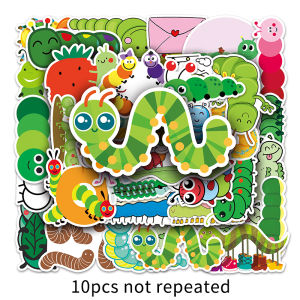 50PCS Cute Animal Caterpillar Children Decal Sticker Decorative Stationery Scrapbook Girl Gift Phone Case Laptop Decorative Sticker