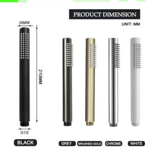Brass Handheld Shower Head Brushed Golden Hand Held Shower Sprayer White Bath Sprinkler Grey Chrome Black Rose Gold Handshower2026