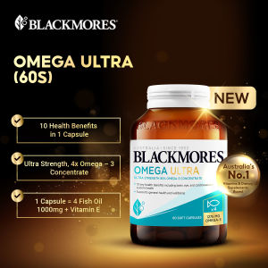 Blackmores Omega Ultra Fish Oil (60s) - 4X Omega-3 Strength for Overall Health