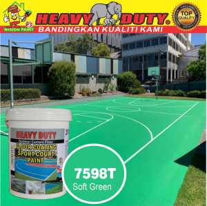 ( 5L ) HEAVY DUTY ( SPORT COURT PAINT ) CEMENT FLOOR COATING / EXTERIOR BASKETBALL