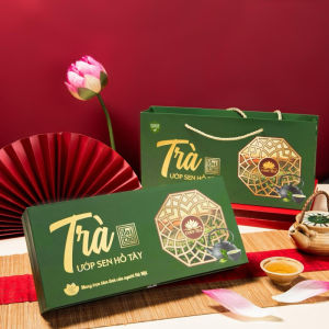 [Bảo Hành] Combo 2 hộp Trà sen Hồ Tây Đại Thọ nguyên bông sấy thăng hoa Codytea