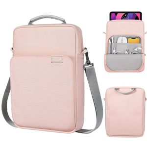 K7SEQ Universal Tablet Sleeve Case Concealed Hand Strap 9/11/13.3 inch Shoulder Bag Simple Wear-resistant Digital Accessories Organizer for Surface Go/Galaxy Tab