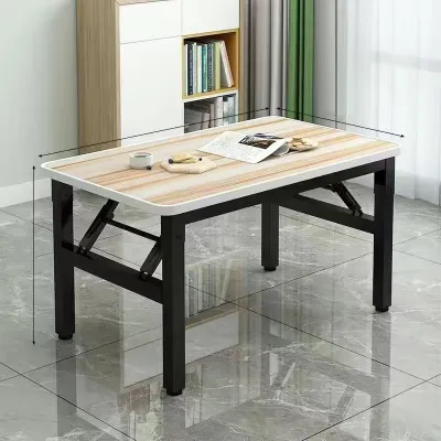 Foldable table desk dining/computer study desk Environmentally wooden table portable table