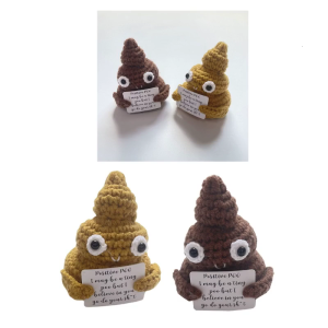 Dễ thương handmade Poo Crochet đồ chơi hoàn hảo quà tặng trẻ em phụ kiện cho trong nhà du lịch ngoài trời Cắm Trại Đi Bộ Đường Dài