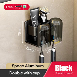 KEVE Toothbrush Holder Organizer Wall Bathroom Accessories Toothbrush Organizer