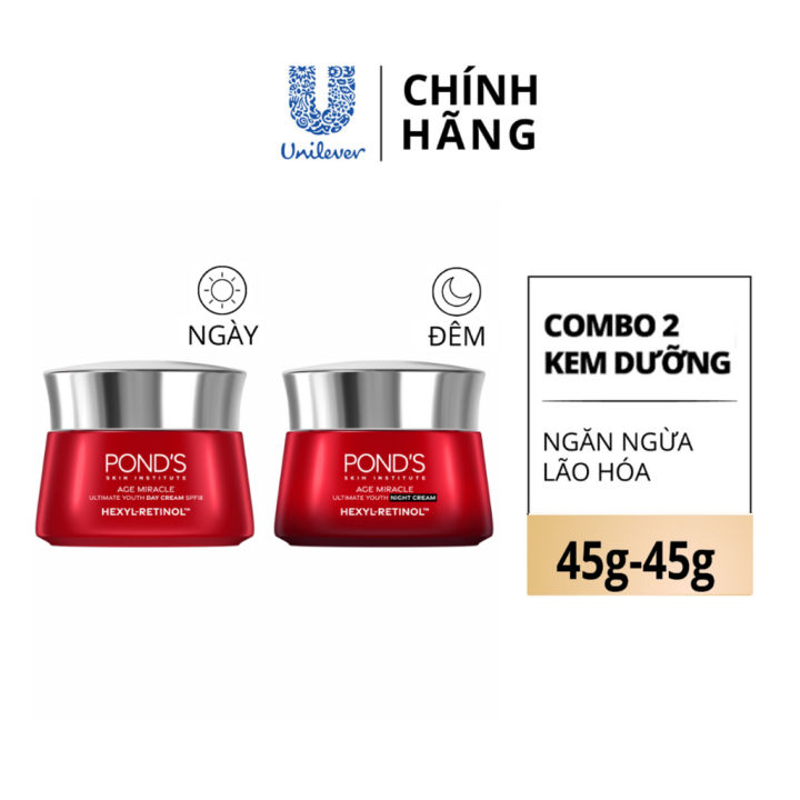 kem dưỡng da Pond's ngăn ngừa lão hoá cao cấp ngày/ đêm