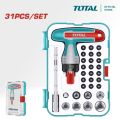 TOTAL Tools 31 Pcs T-Handle Wrench Screwdriver Set (Cr-V) TACSD30316. 