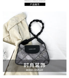 French fashion simple crossbody bag niche womens handbag Korean version personalized underarm color bag