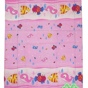 6pcs kain bedong bayi lembut motif lucu katun flanel