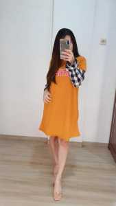 MRSBAJU - Dress Wanita Kombi Kotak & Acara Formal