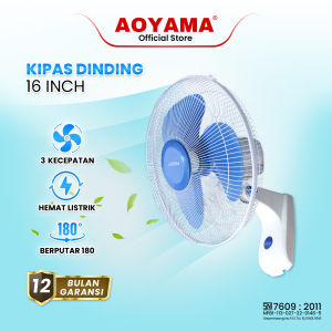 WALLFAN 16 INCH AOYAMA / KIPAS DINDING AOYAMA / KIPAS ANGIN GARANSI / KIPAS ANGIN AOYAMA / DINDING / KIPAS