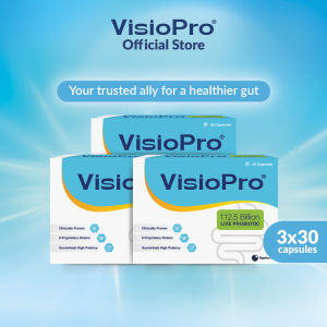 VisioPro® Capsule (3x30s) - 112.5 Billion Live Probiotics Count | For Gut & Immune Health