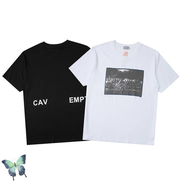 New Cav Empt Digital Printing T shirts Men Women 100 Cotton High