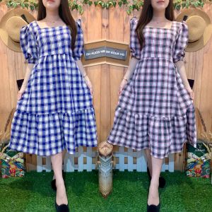 MIDI DRESS COCO SQUARE 2008-170: Bahan Berkualitas & Desain Elegan