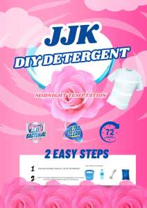 JJK DIY Scented Laundry detergent LIQUID KIT 4Lto24L  Midnight Temptaion Smell Roses and Fresh Scent