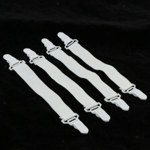 4Pcs Elastic Bed Sheet Grippers Clip Belt Fastener Mattress Cover Blankets Quilt Holder Textiles Organize Gadgets