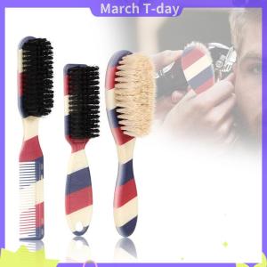 March Double-sided Professional Barber Neck Brush Comb Shaving Beard Salon Carving Duster Cleaning Brush Hair Cutting Comb