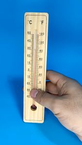 Wall Hang Thermometer Wooden Thermometer for Egg Incubator Outdoor Garden Office Room Hung Logger Durable