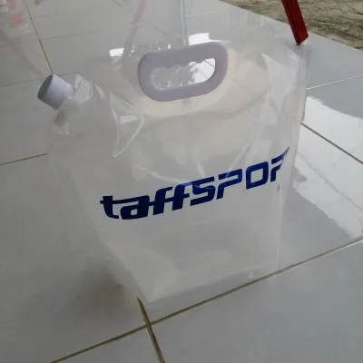 KANTUNG AIR - Galon lipat 5 liter taffsport bening - wadah air tempat air minum - water tank - jerigen untuk camping gunung outdoor kemah