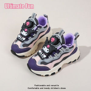 Kuromi Kids Sport Shoes Anime Cartoon Summer Outdoor Comfortable Casual Shoes Baby Kids swive