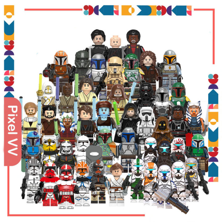 Star Wars Rpoad Blocks Stars Wars Building Blocks Toy Commandos Skywalker Boba Fett ...