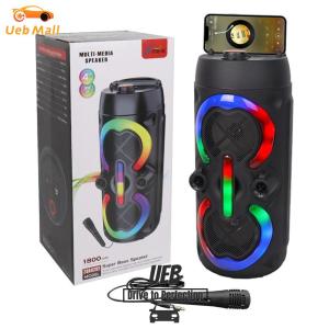 [UEB Mall] Wireless BT Speakers RGB Portable Subwoofer Music Player Rechargeable Heavy Bass Sound Speaker for Home Gathering Party